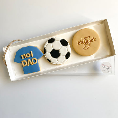 No.1 Soccer Dad, Father's Day cookie gift pack