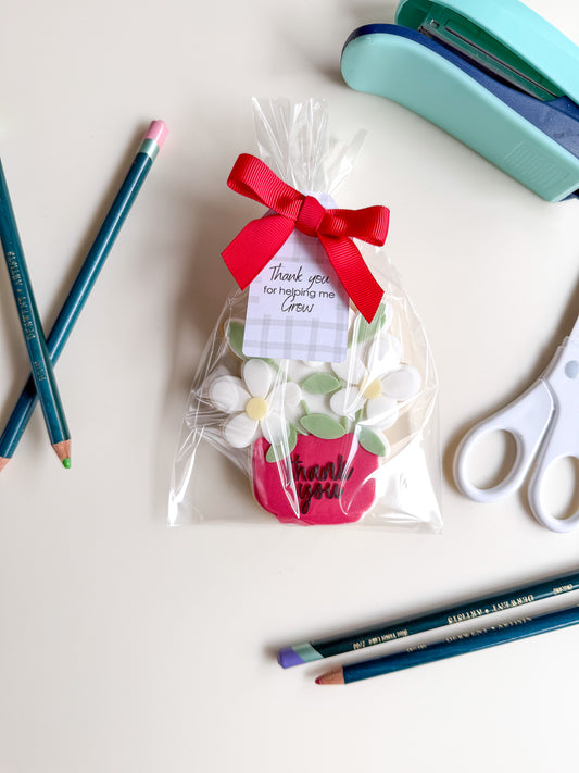 Thank you for Helping me Grow Sugar Cookie