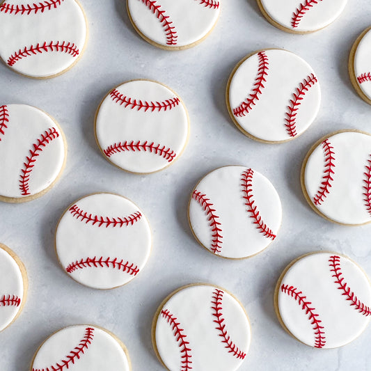 Baseball Sugar Cookies