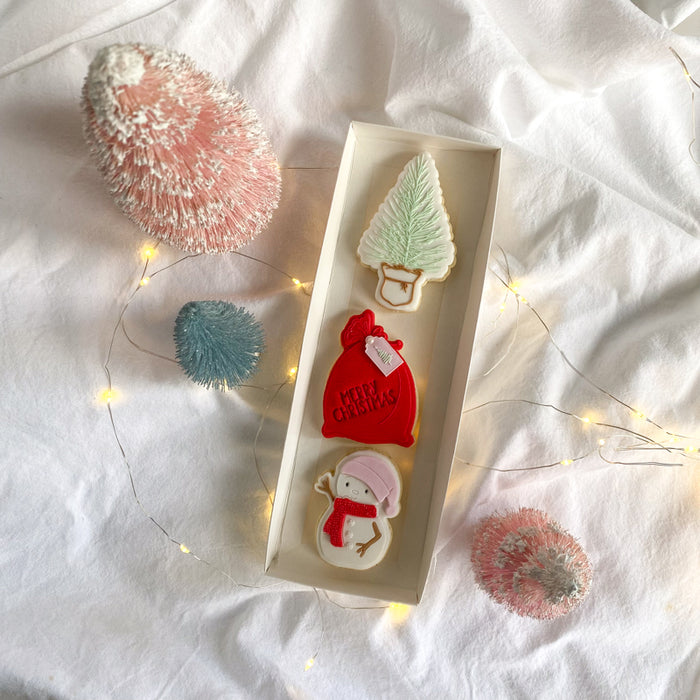 Mint, Pink and Red 3 Sugar Cookies 