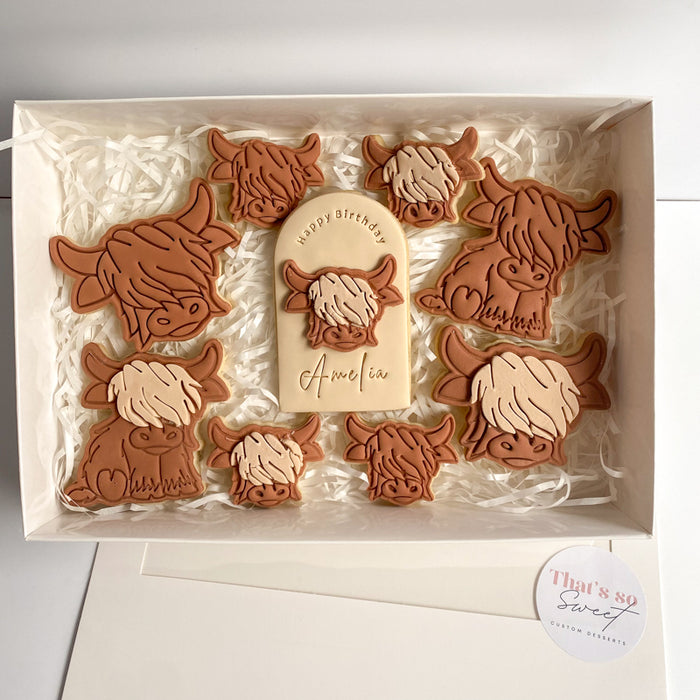 Highland Cow Birthday Pack