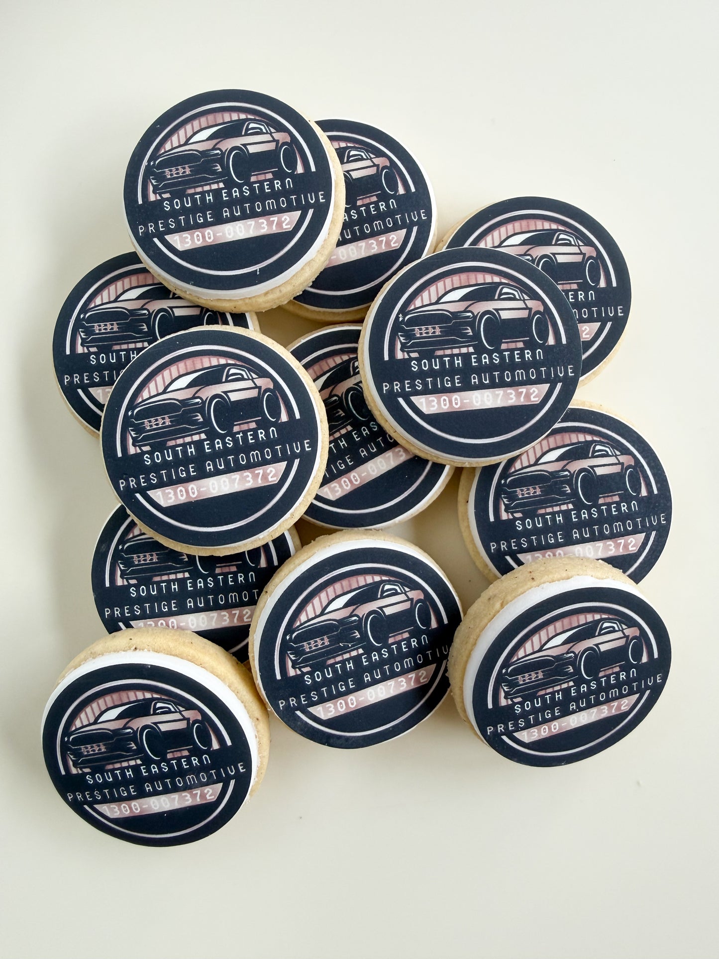 Mini Corporate Logo Cookies - Edible Image