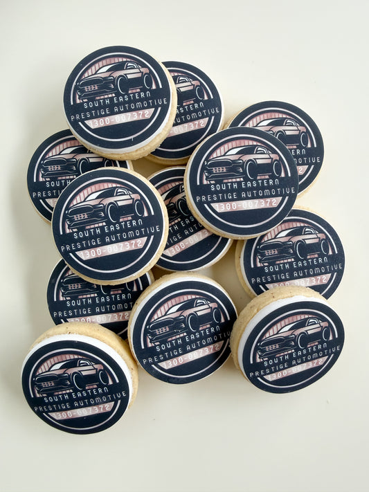 Mini Corporate Logo Cookies - Edible Image