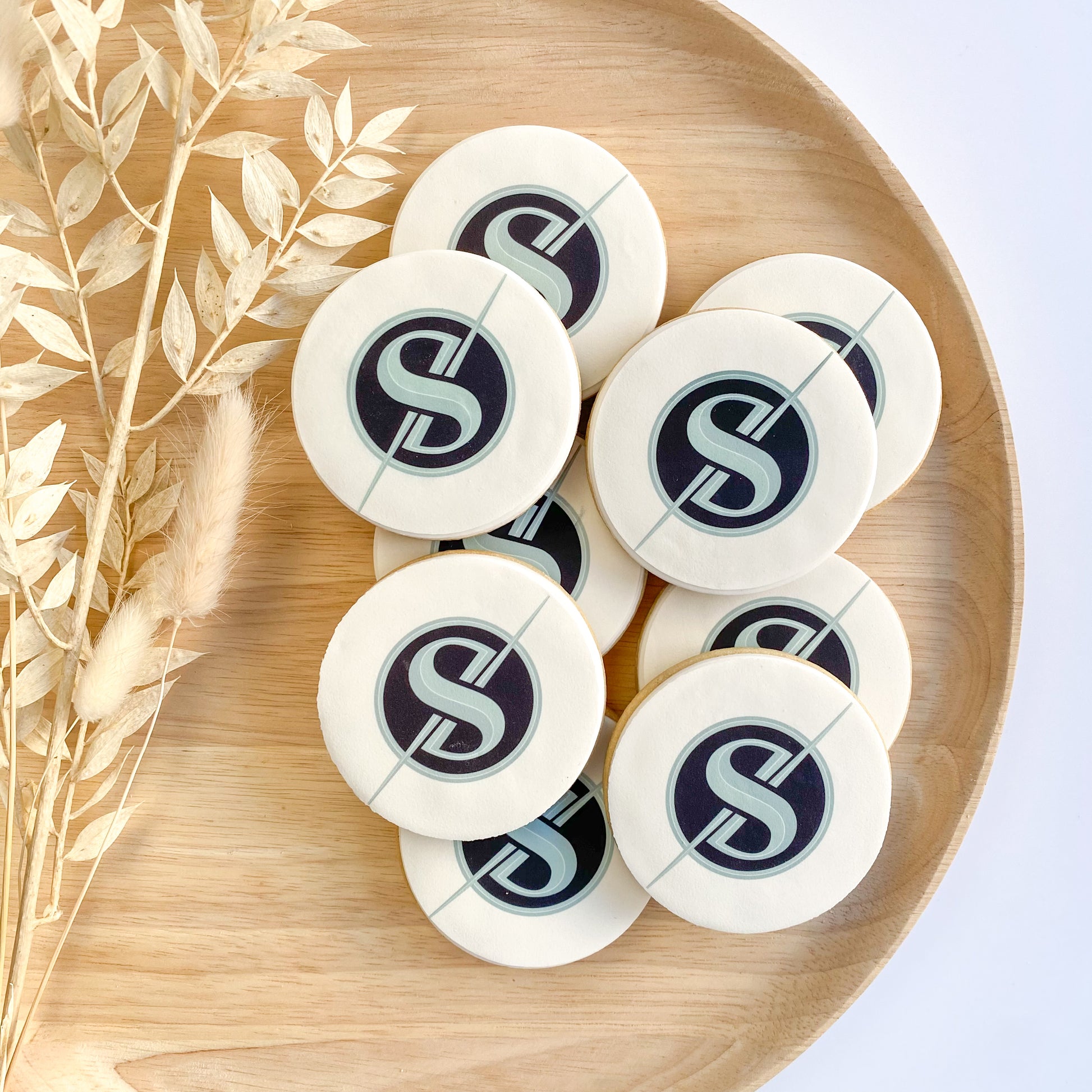 Corporate Branded Logo Cookies
